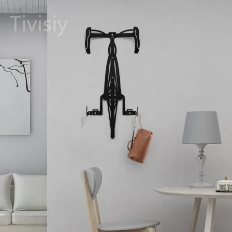 Garden Decor Art - Metal Bicycle Silhouettes Wall Ornaments, Festival Decorations